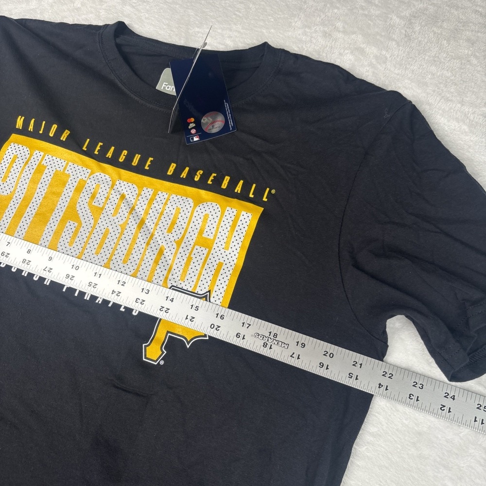 Fanatics Pittsburgh Pirates Men's Black Tee Shirt Short Sleeve NWT Size Large - Picture 4 of 6